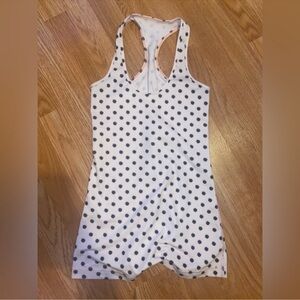 lululemon athletica White Polka Dot Tank Top